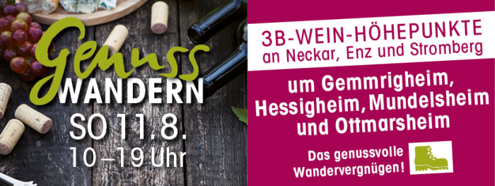 GenussWandern - Wein-Höhepunkte an Neckar, Enz und Stromberg 