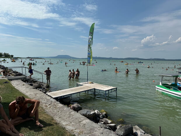 Badestrand in Balatonboglàr